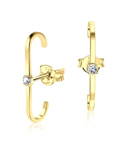 Silver Stud Earring STS-3733-GP